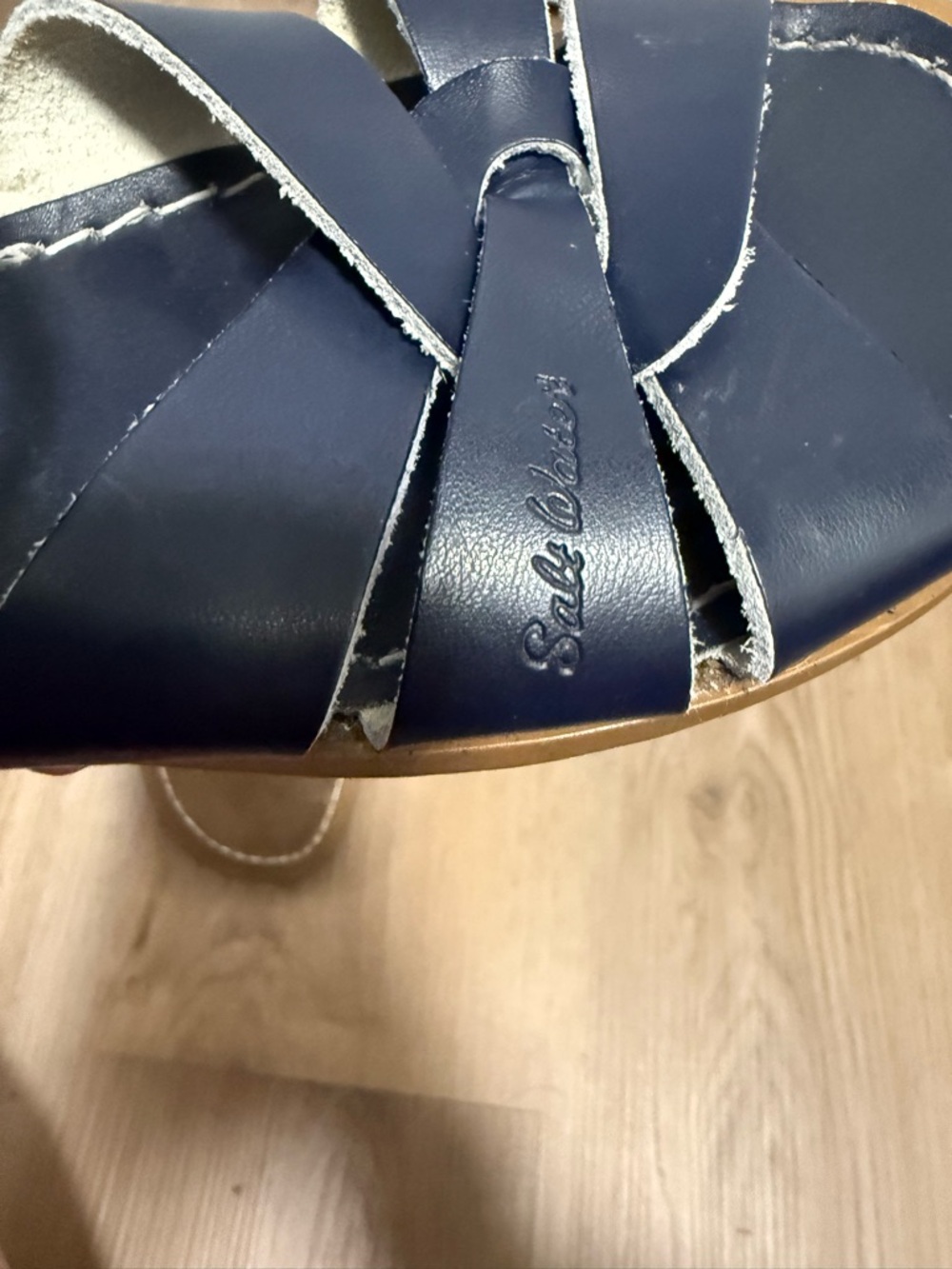 Salt Water Sandals Navy Blue size 7 - Picture 3 of 6